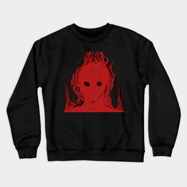 Red devil Crewneck Sweatshirt by Interium